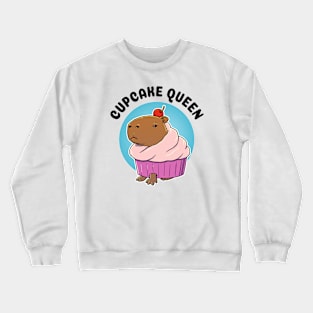 Cupcake Queen Capybara Crewneck Sweatshirt